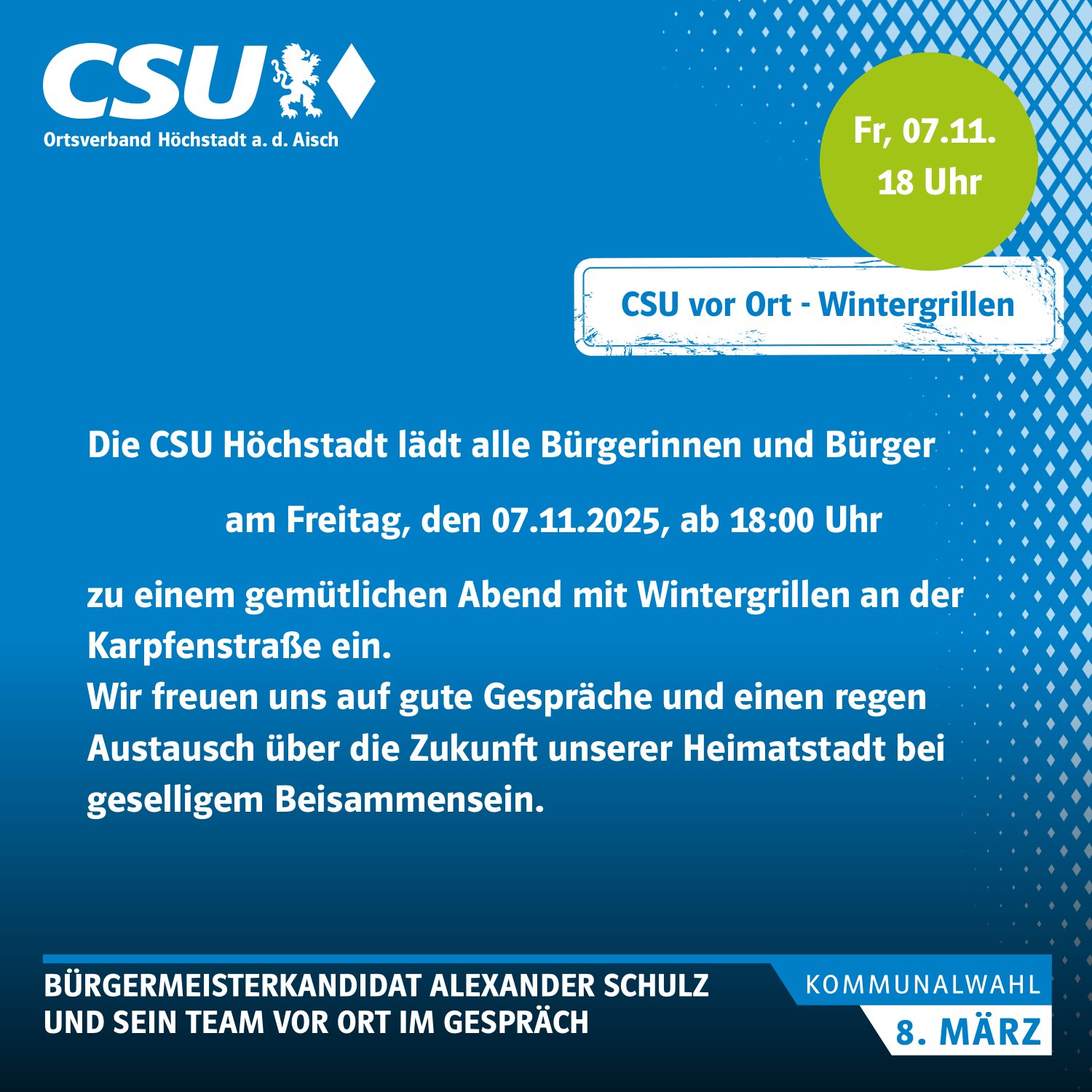 Du betrachtest gerade CSU vor Ort – Wintergrillen