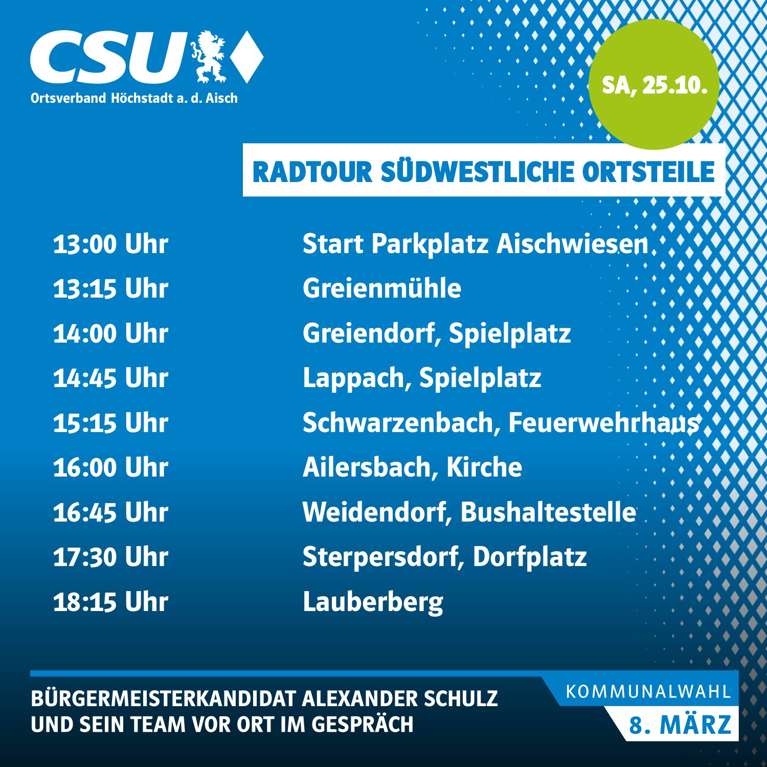 Du betrachtest gerade Radtour Südwestliche Ortsteile